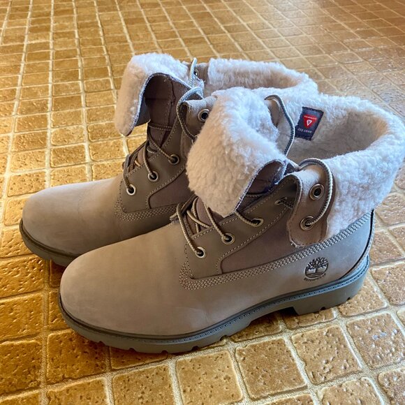 Women's Timberland Warm-Lined Waterproof Roll-Top Boot - Picture 3 of 3